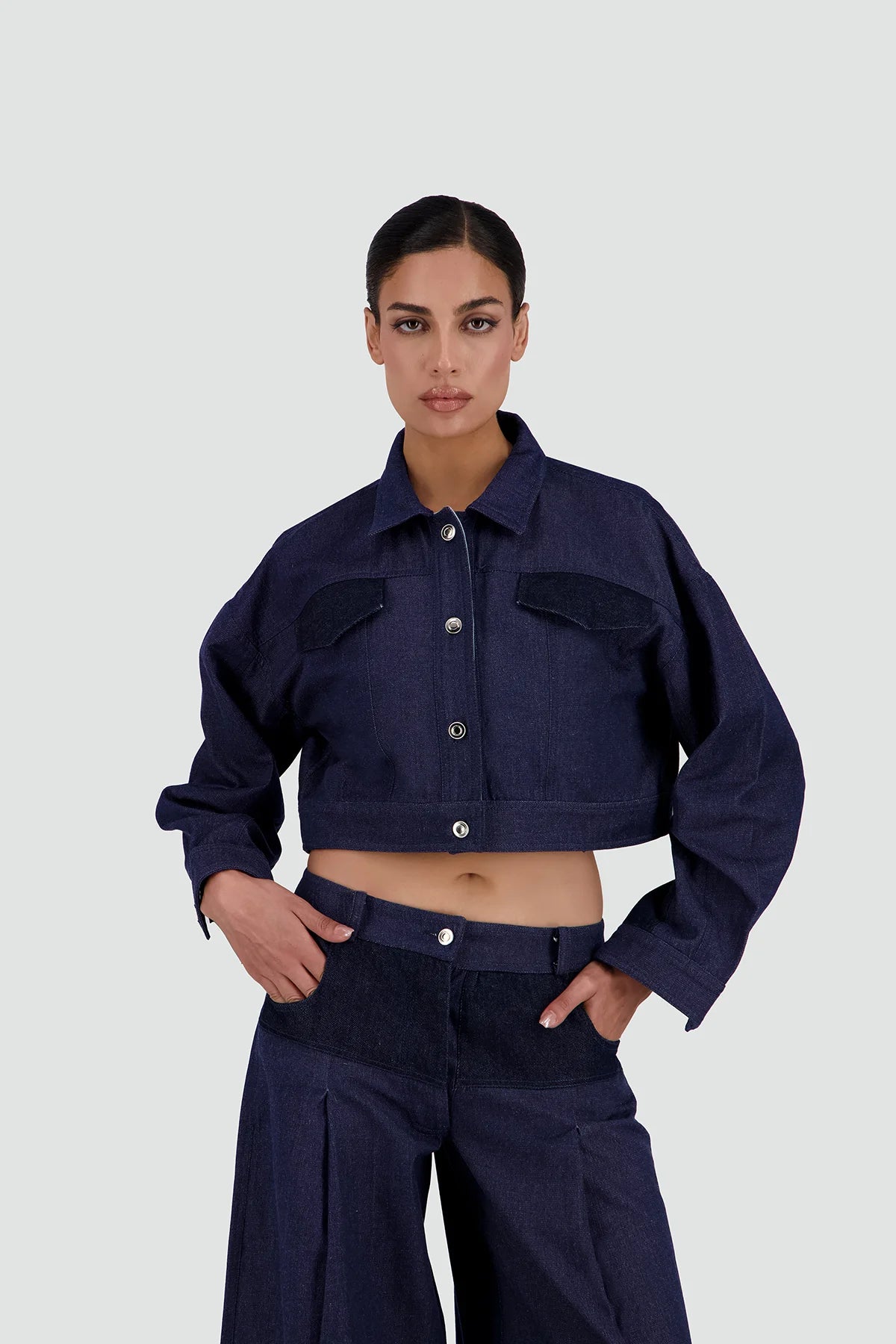 Two-Tone Denim Jacket