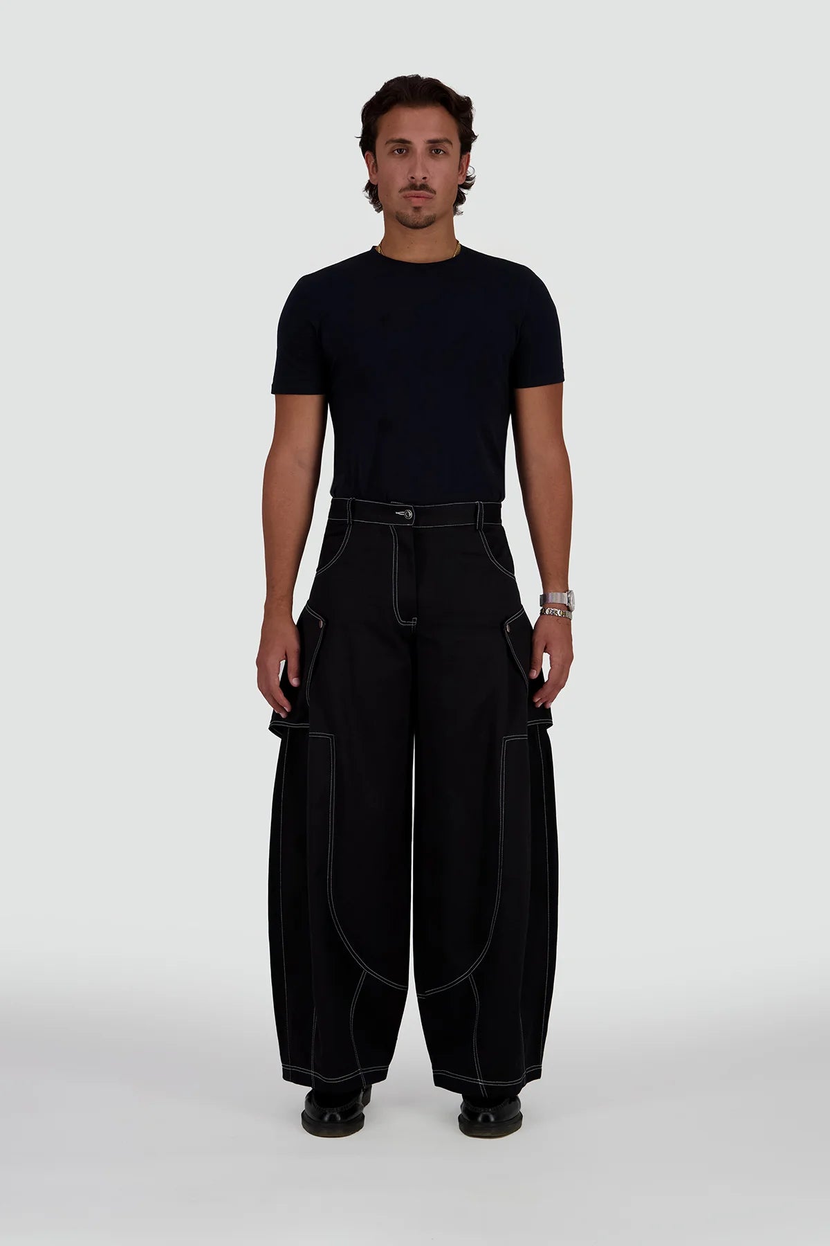 Utility Wide-Leg Trousers
