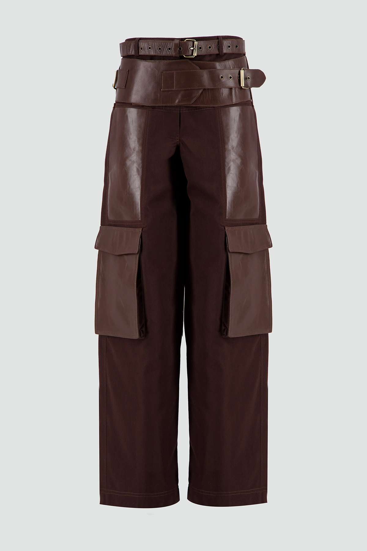 Cargo Leather Pants