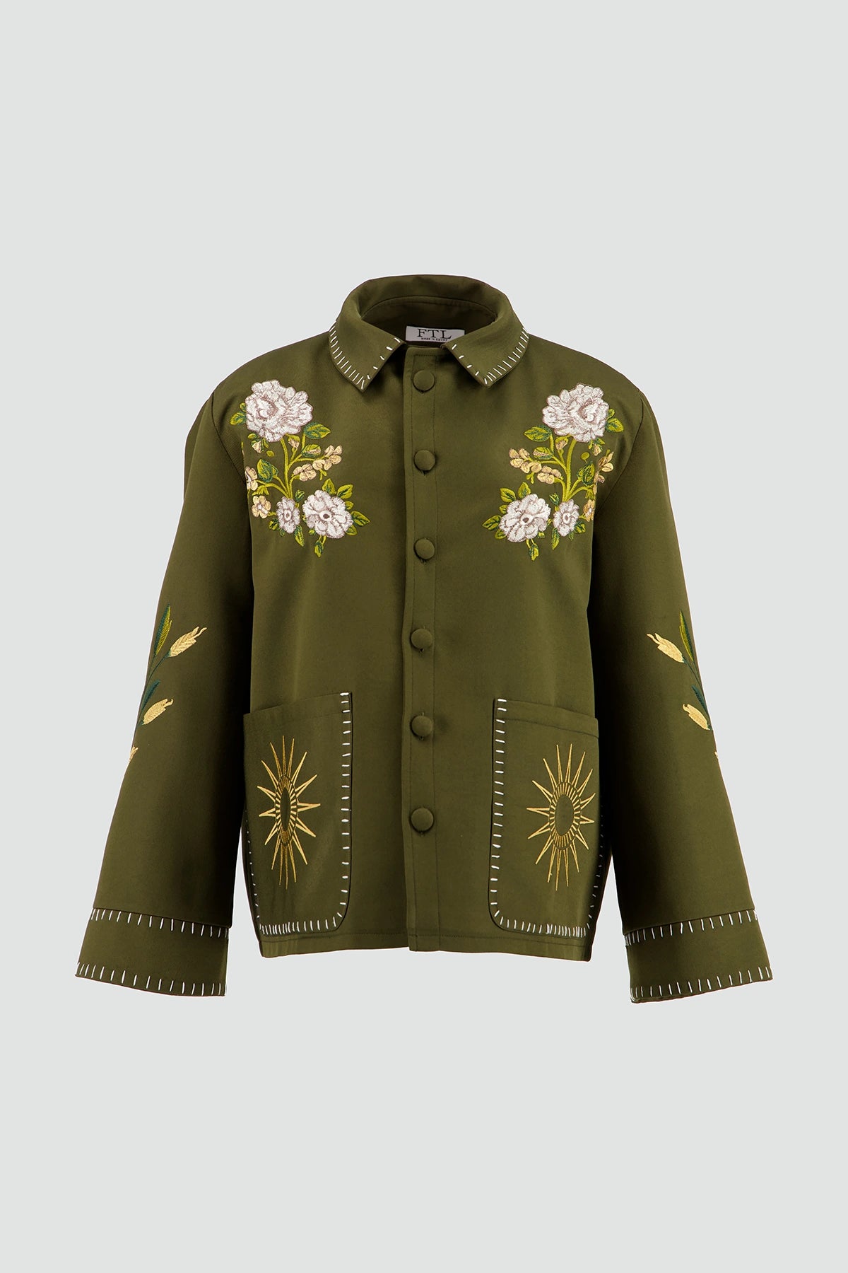 Olive Emb Jacket