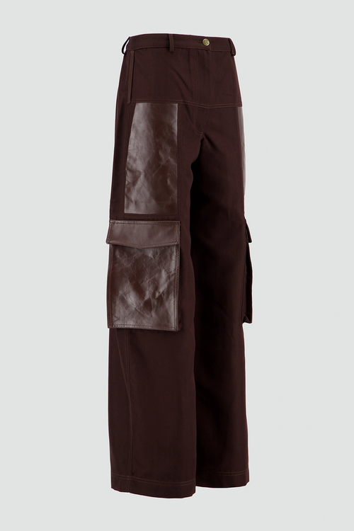 Cargo Leather Pants