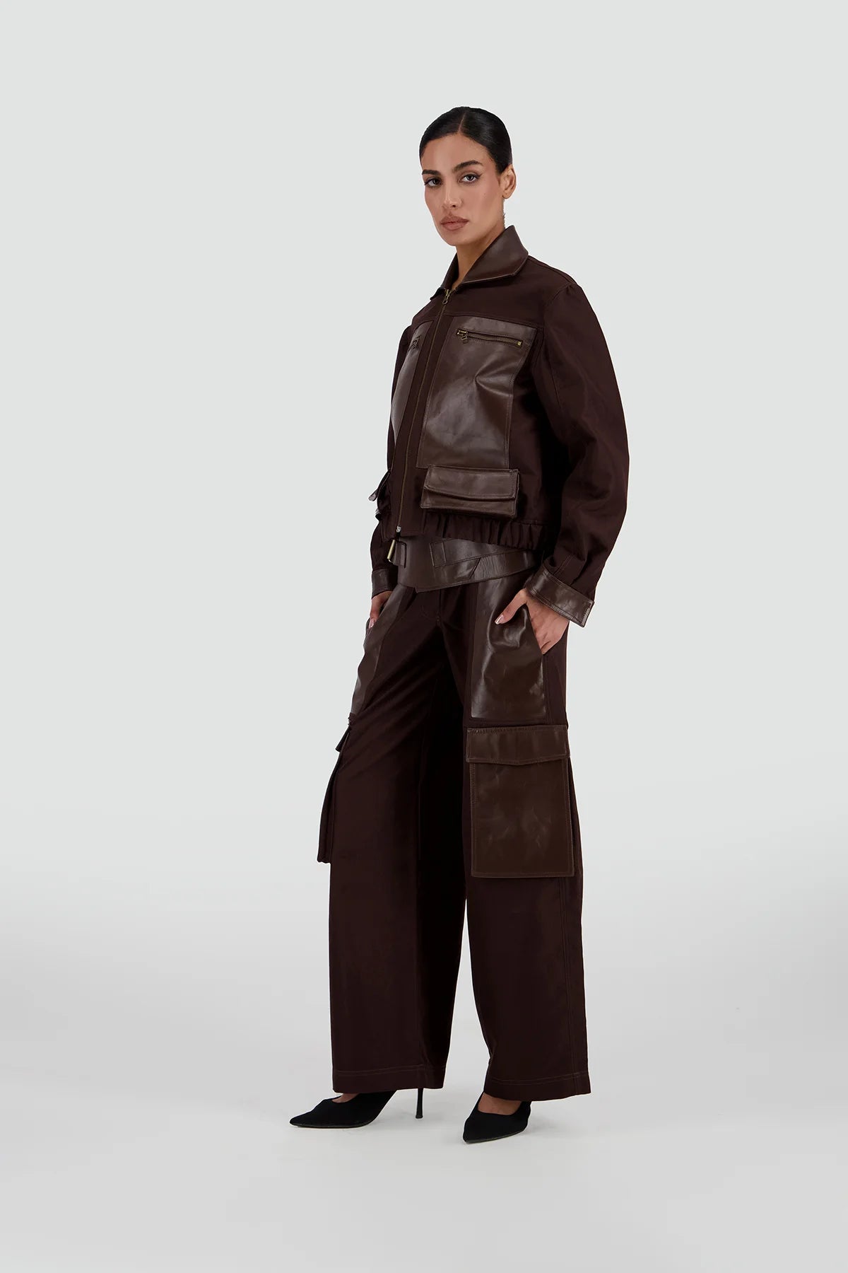 Cargo Leather Jacket