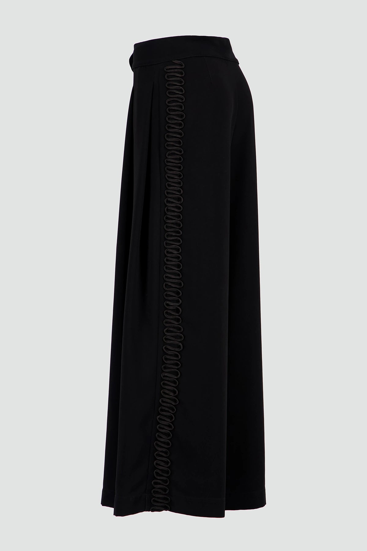 Cord-Detail Tailored Trousers